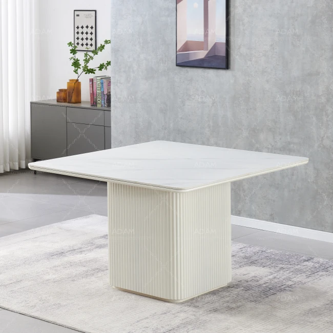 Square Ceramic Mdf Dining Table